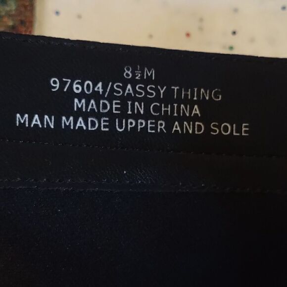 Women's size 8 1/2 Animal print knee high boot 3 1/2 inch heel blue gray - Picture 11 of 11